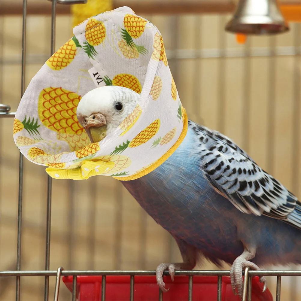 الببغاء المضادة للتفتيت طوق القماش مخروط الطيور للعناية بعد الجراحة حركة مجانية خفيفة الوزن واقية برقبة Xl #4