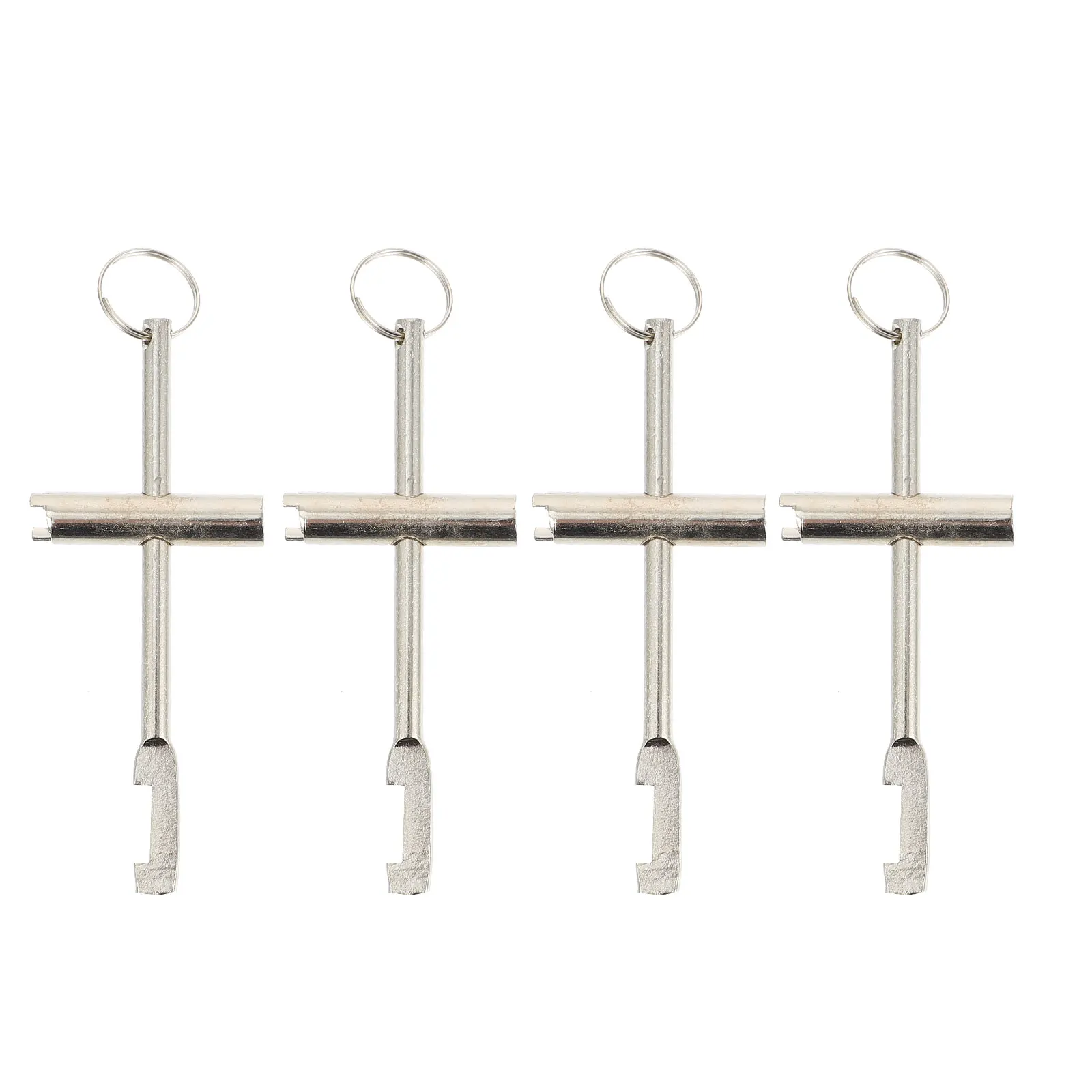 

4pcs Inside Triangle Keys Water Meter Wrenches Silver Spanner High Durability Long Service Life Corrosion Resistance H Tools