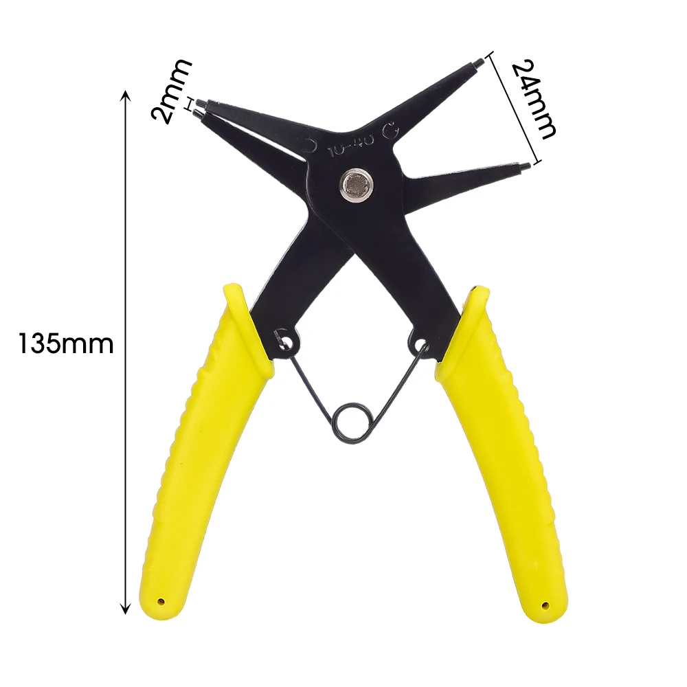 Circlip Pliers Set Snap Ring Multi Crimp Removable Plier Head Universal Internal And External Multifunctional Auto Repair Tools