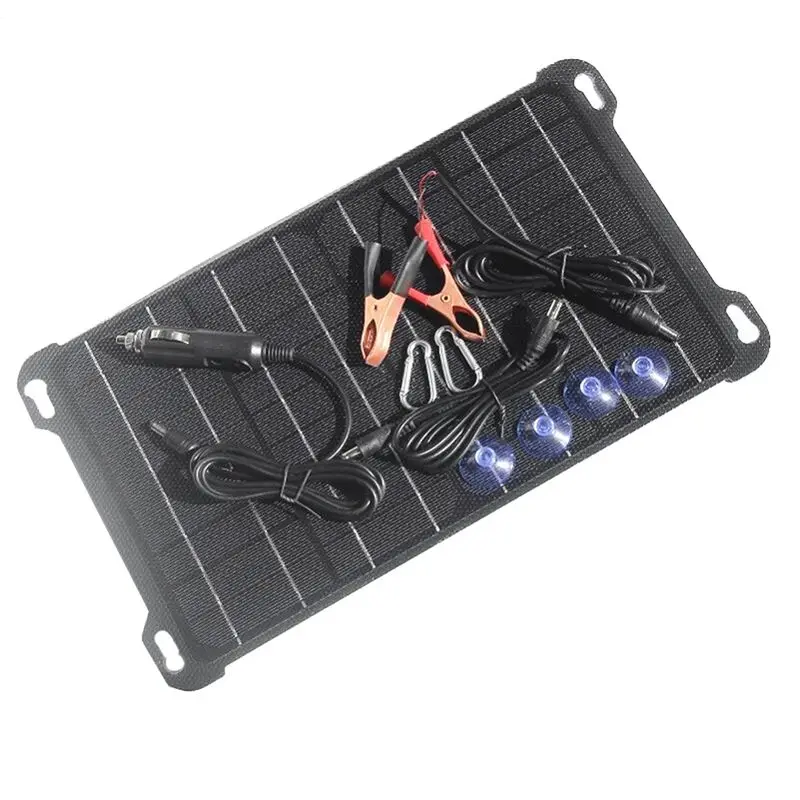 

【PUBLICITY】15W 5V/18V Solar Panel Polysilicon Panels Outdoor Solar Battery Type-C USB DC Output For Mobile Phone