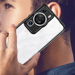 For Cover Huawei P60 Pro Case Huawei P60 Pro Capa New Shockproof Bumper Black Frame Transparent Clear Fundas Huawei P60 P 60 Pro