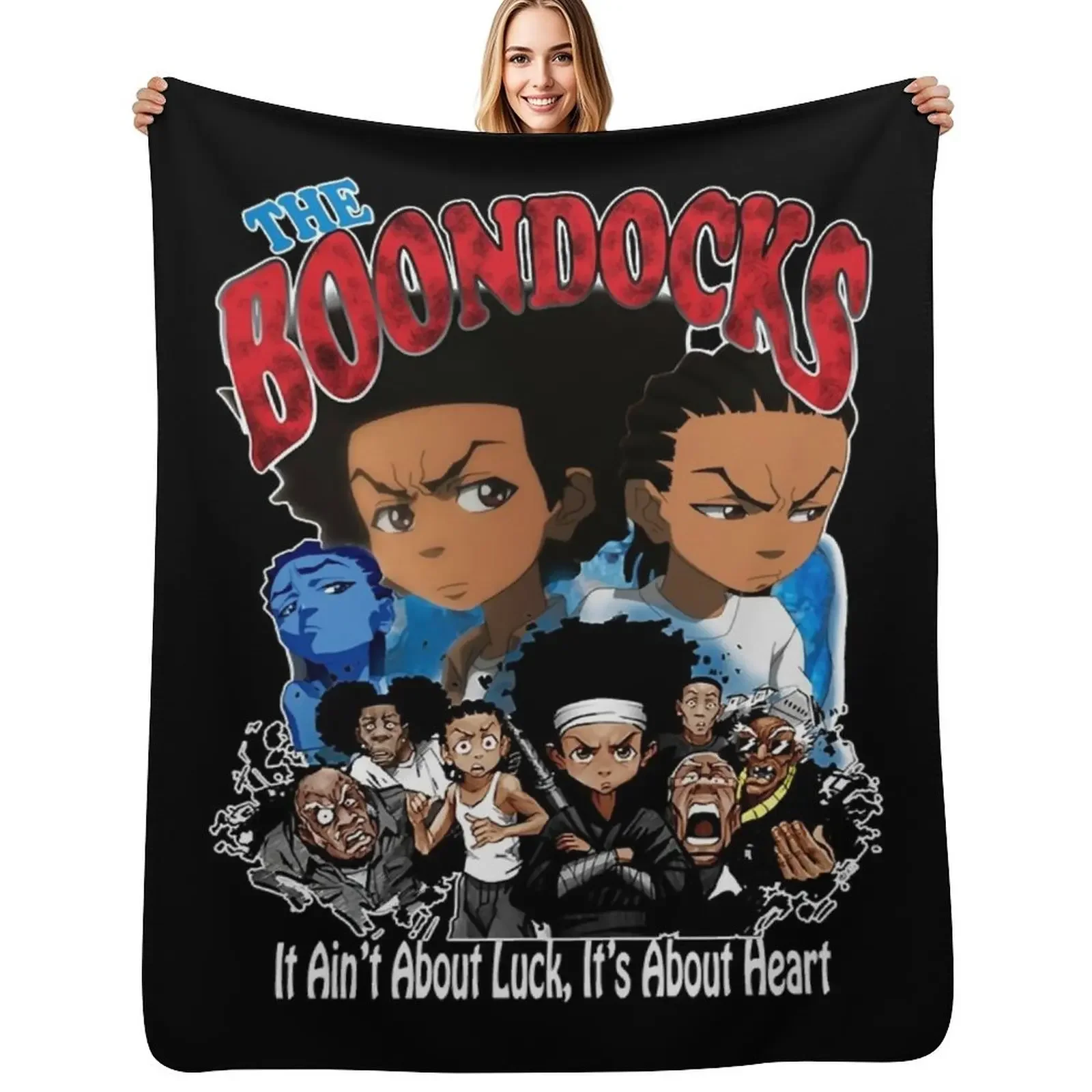

boondocks For Fans Throw Blanket for winter for babies Stuffeds Blanket
