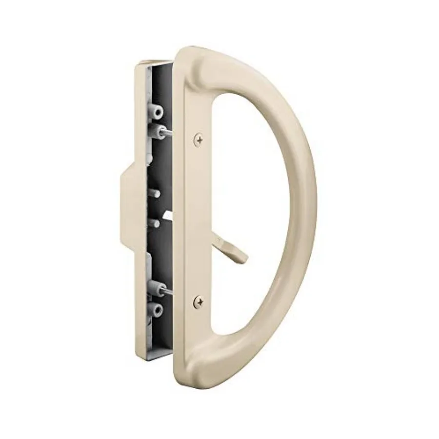 

C 1343 Mortise Style Sliding Patio Door Handle Set - Replace Old or Damaged Door Handles Quickly and Easily Tan Diecast, Non-Ke