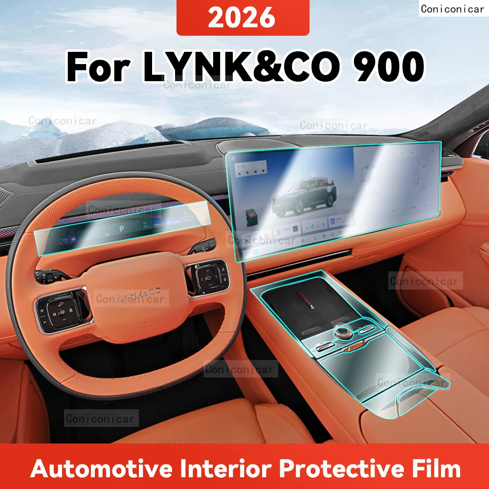 TPU For LYNK&CO 900 2026 Transparent Protective Film Car Interior Central Control Navigation Panel Accessories Sticker