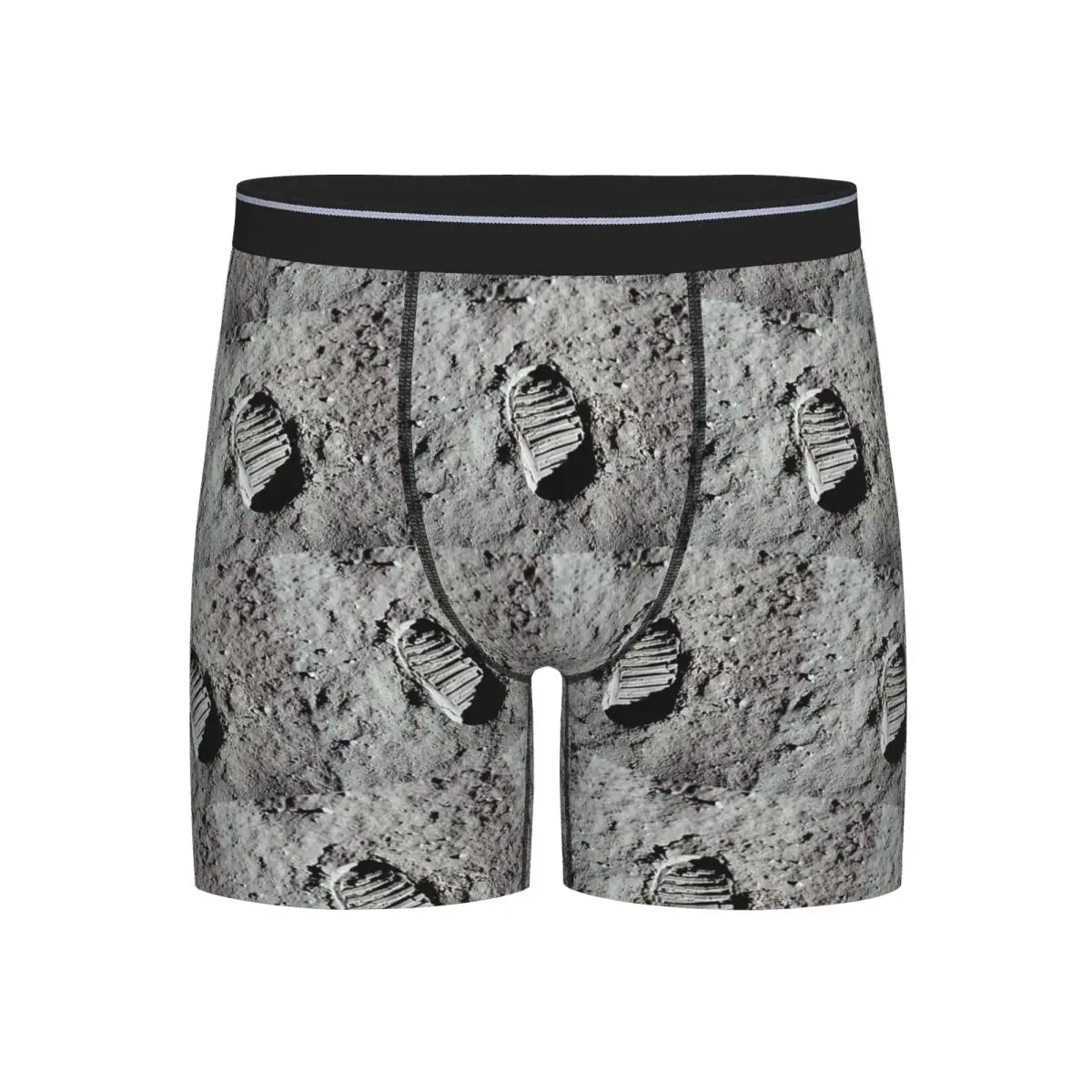 

Длинные трусы-боксеры, шорты Footprint On The Moon By Buzz Aldrin Apollo, мужские трусы, нижнее белье для мужчин, подарки бойфренду