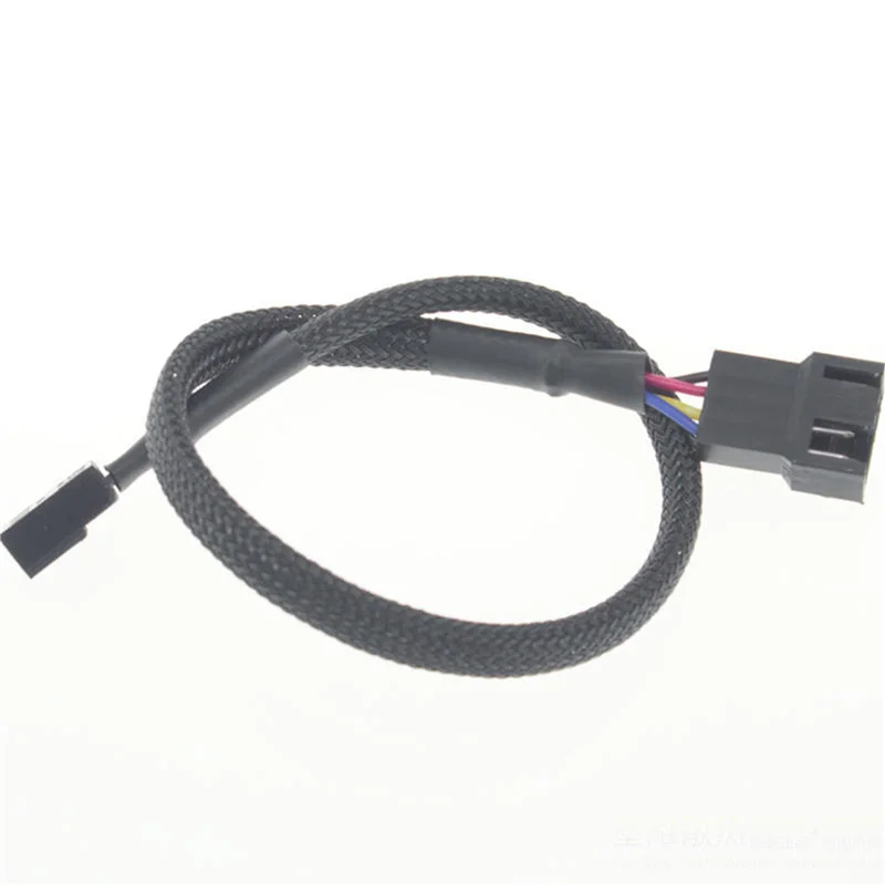 Y43A-50PCS 4 Pin PWM Fan Extension Power Cable Connector Case Male To Female Extending Cables Compatible With 4 Pin/3 Pin Fan