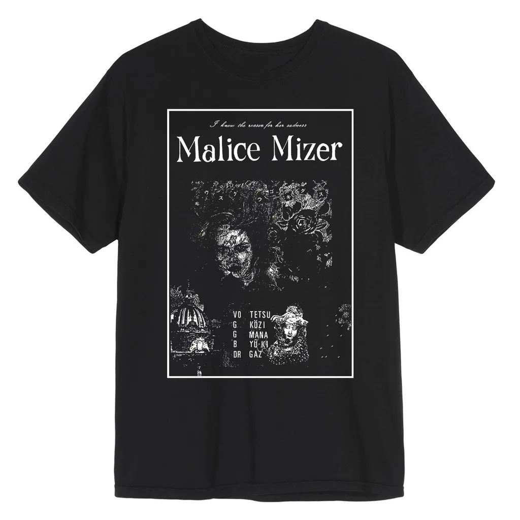 Malice Mizer I know the reason for her sadness Black T-shirt S-5Xl 1F1489