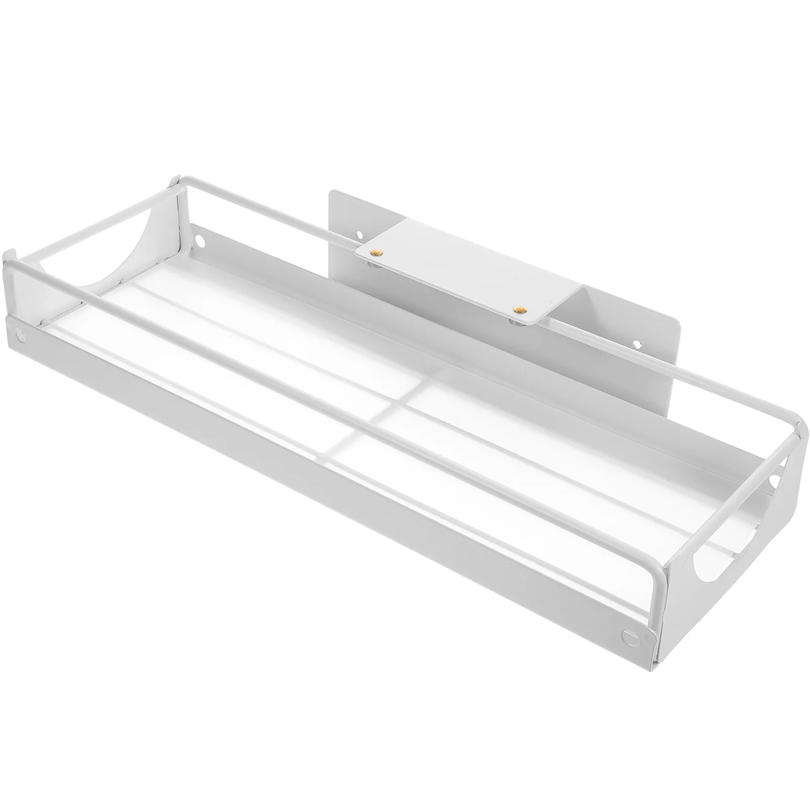 

Pull Out Drawer Rack under Sink Organizer Shelves Small White Metal Storage for Kitchen Cabinets Sliding Sink Holder