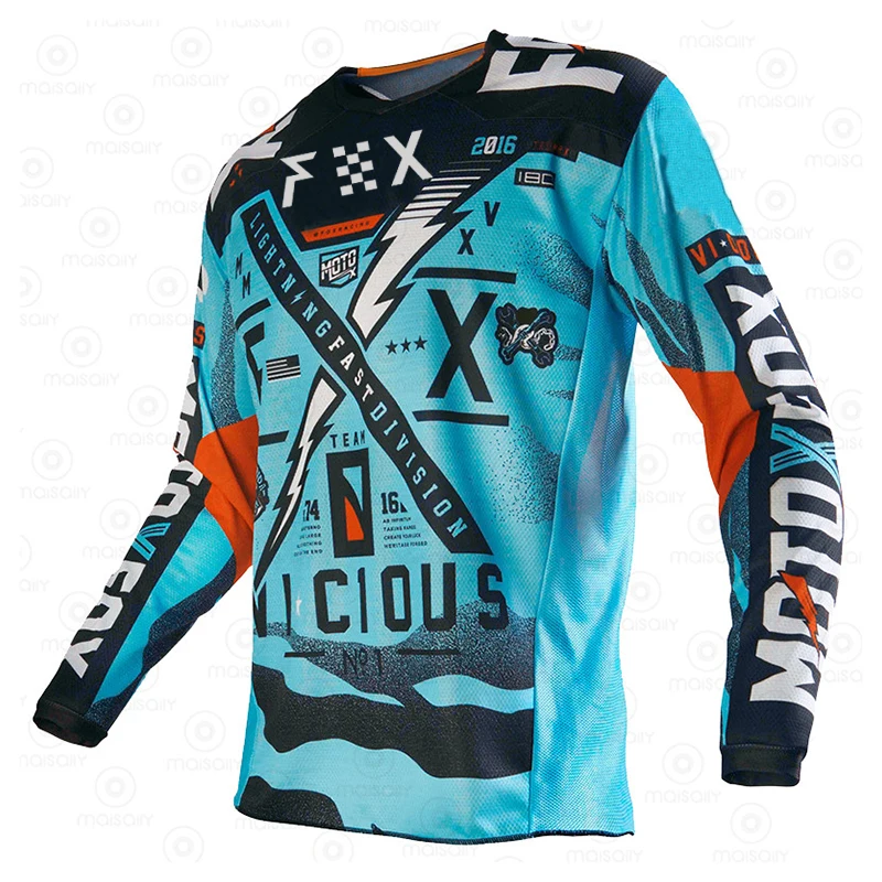 FHX Новый трикотаж для скоростного спуска Рубашка для мотокросса Moto Cross Country Polera Mtb Джерси Мотоцикл Горный велосипед Толстовка с длинным рукавом