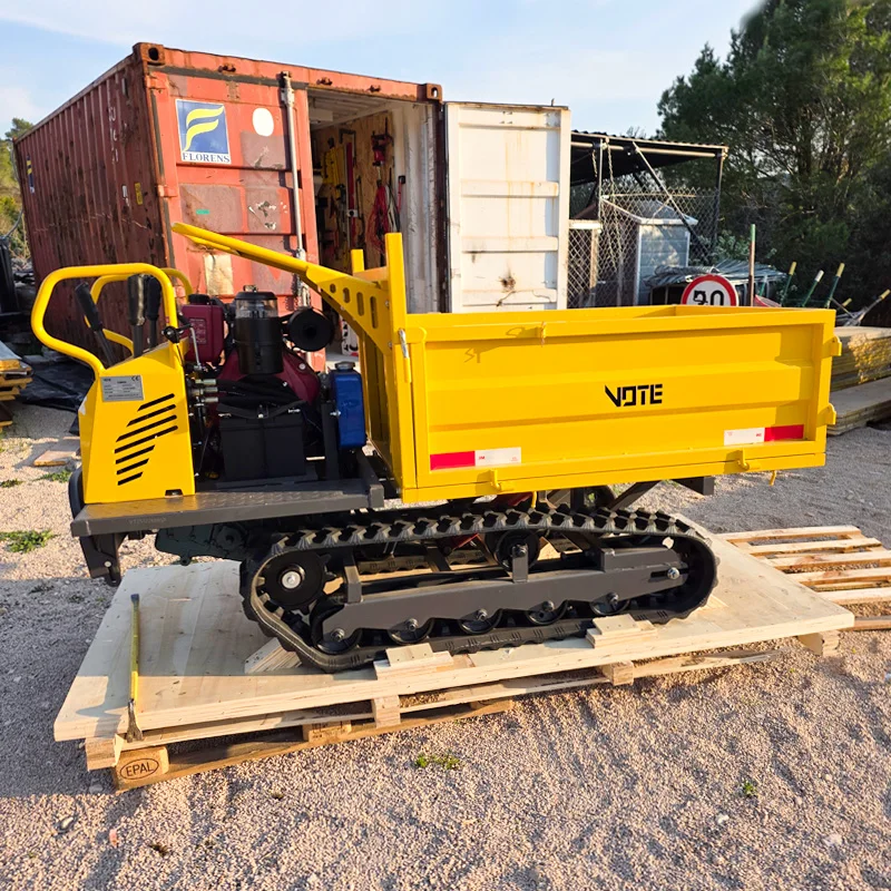 

High-Quality Mini Dumper 800kg 1T 2T 4x4 Farm Transporter | 3-8T Crawler Type with CE Certification Customizable Fast Delivery