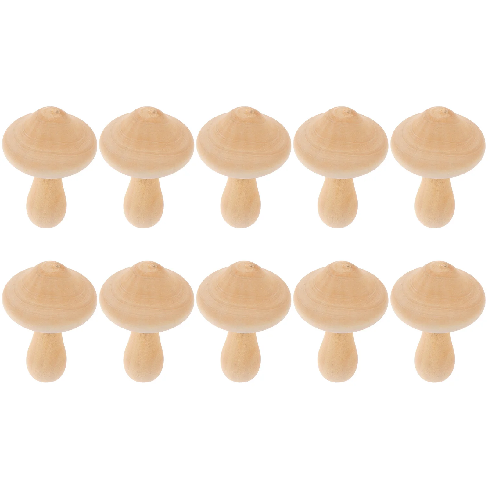 

10Pcs Graffiti Mushrooms Wooden Mushroom Decors for Kids DIY Handicrafts Creative Painting Activities Family Bonding Time