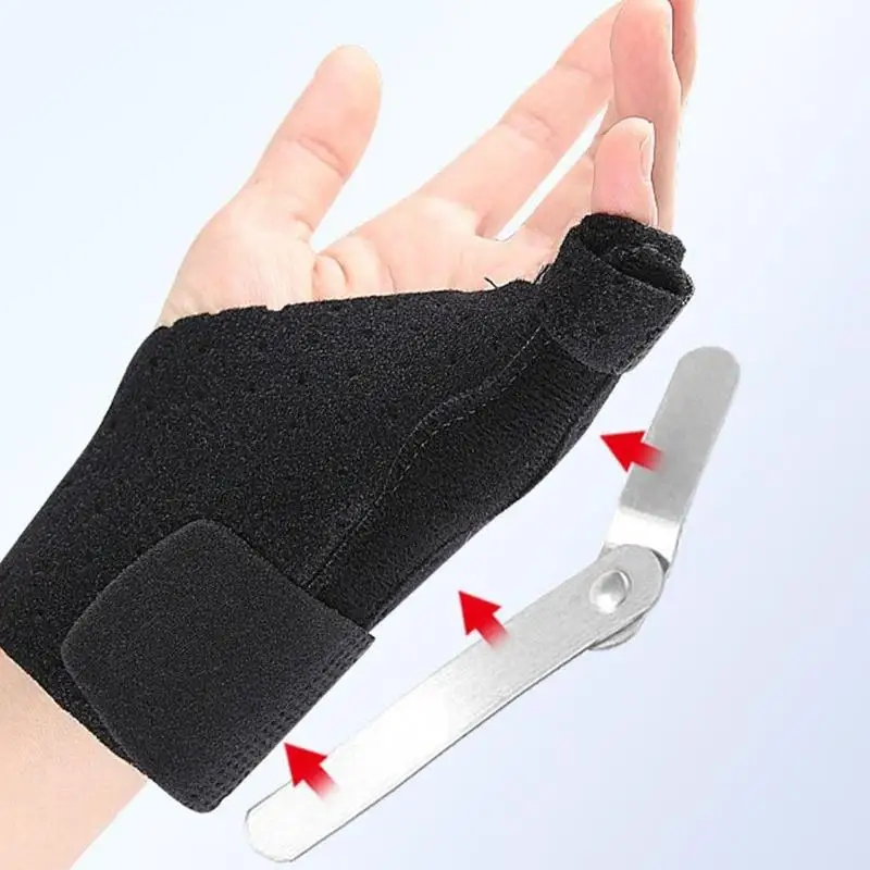 652F Flexible Wrist Stabiliser Finger Splint Sleeve For Gym Workouts Outdoor Sports
