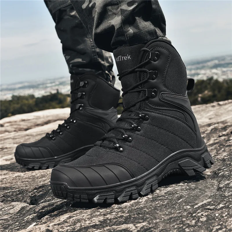 

Luxury Brand Hiking Shoes Hunting Sports Men's Tactical Combat, Outdoor Wilderness Training, Battlefield Training Military Boots