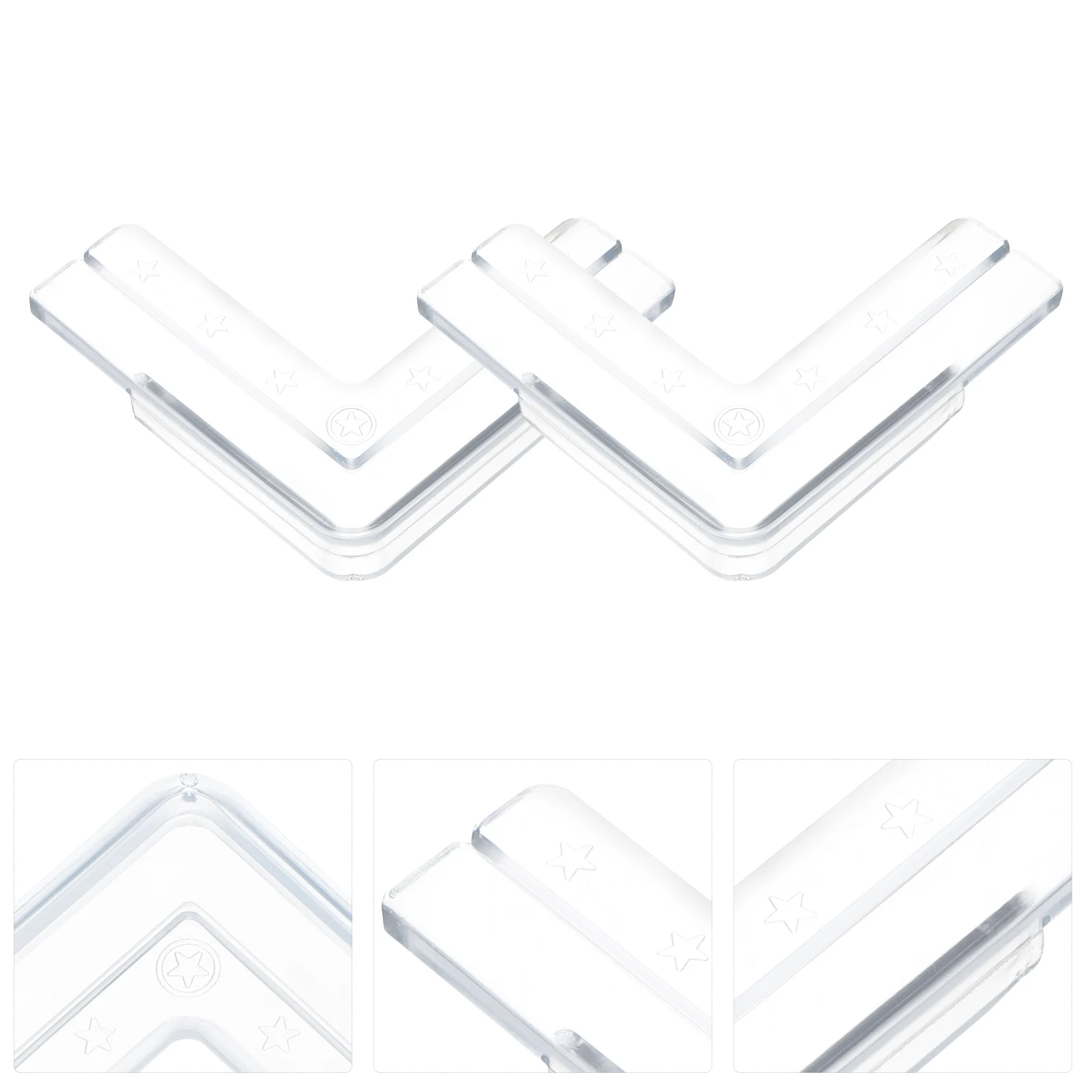 

12 Pcs Bumper Corner Protectors Cuttable Guard Guards Pvc Furniture Child Safety