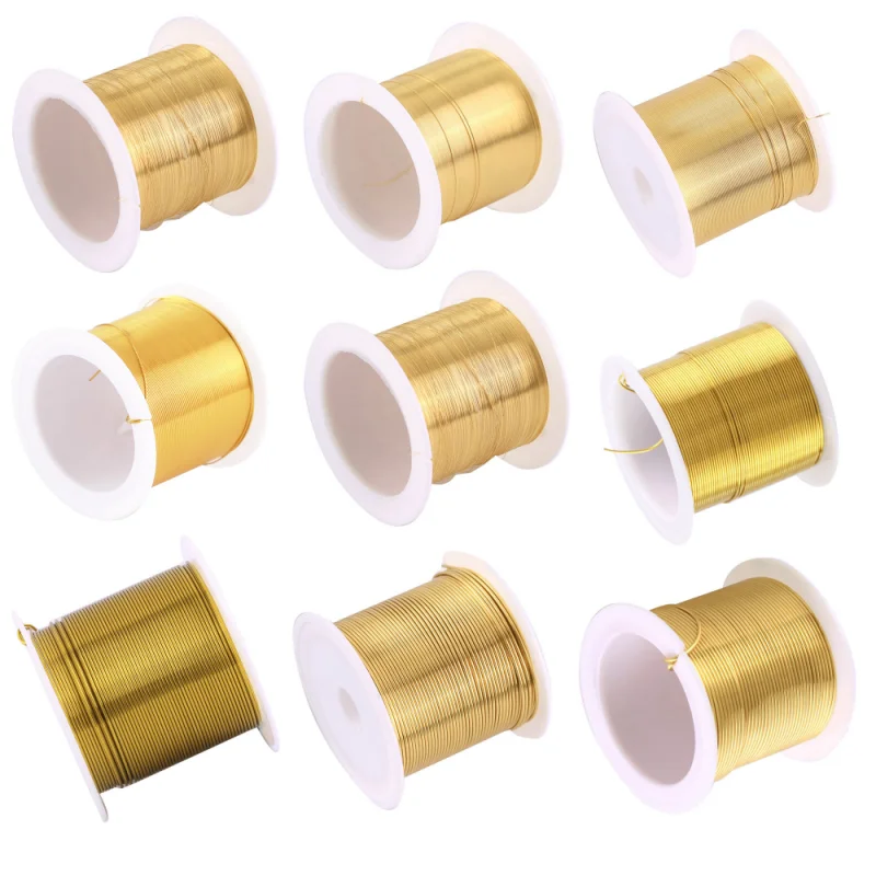 1-100m Tarnish Resistant Copper Wires 0.1-3.0mm Jewelry Craft Wires Beading Wire for Jewelry Making, Wire Wrapping and Crafting