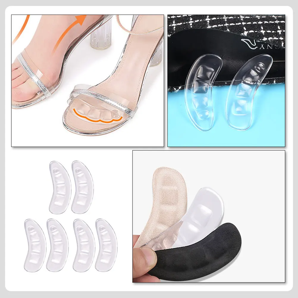

3 Pairs Anti wear Stickers Breathable Gel Pads Non slip Foot Patch Protective Cushions Shoe Inserts Heel Protectors