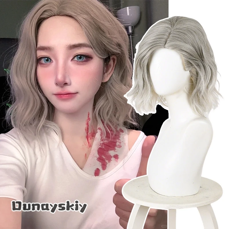 

Костюмы для косплея Grace Ashcroft из игры Resident Evil, серый, серебристый, белый парик с короткими волосами, аксессуары для костюмов в стиле аниме, одежда и аксессуары