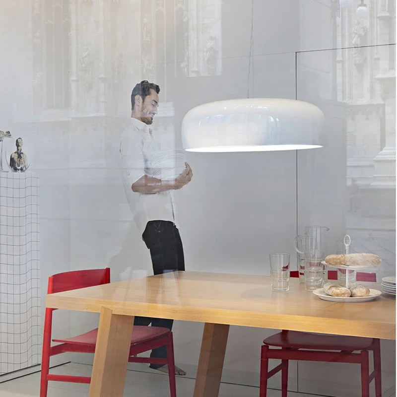 

SANDYHA Luxury Modern Black White Pendant Lamp Aluminum Lampshade for Dining Living Room Home Decor Cylindrical Chandelier