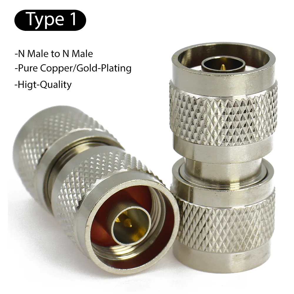 L16 N Type Male Plug To N Male Plug Straight Connector N Female Jack to Female Jack RF Adapter Coax Fast Delivery High Quality