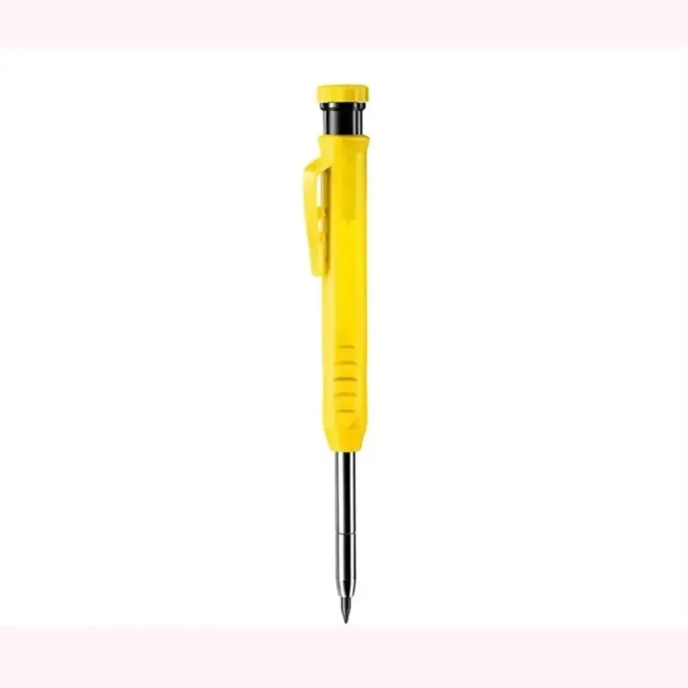 2.8mm Woodworking Pencil Built-in Sharpener Deep Hole Marking Mechanical Pencil Metal Long Head Woodworking Deep-hole Marker