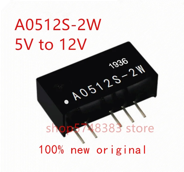 1PCS/LOT 100% new original A0512S-2W A0512S 2W A0512 5V to 12V isolated power supply