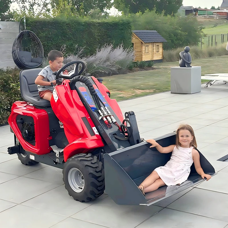 Mini Track Skid Steer Loader 460KG Low Fuel Consumption Equipped with Snow Blade & Stump Grinder Engine As Core Component