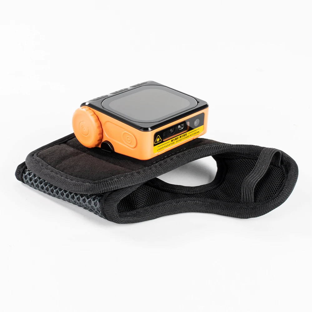 Factory Effon Wireless Glove Barcode Scanner Barcode Reader 2D Qr Wearable PDA Connected for Store