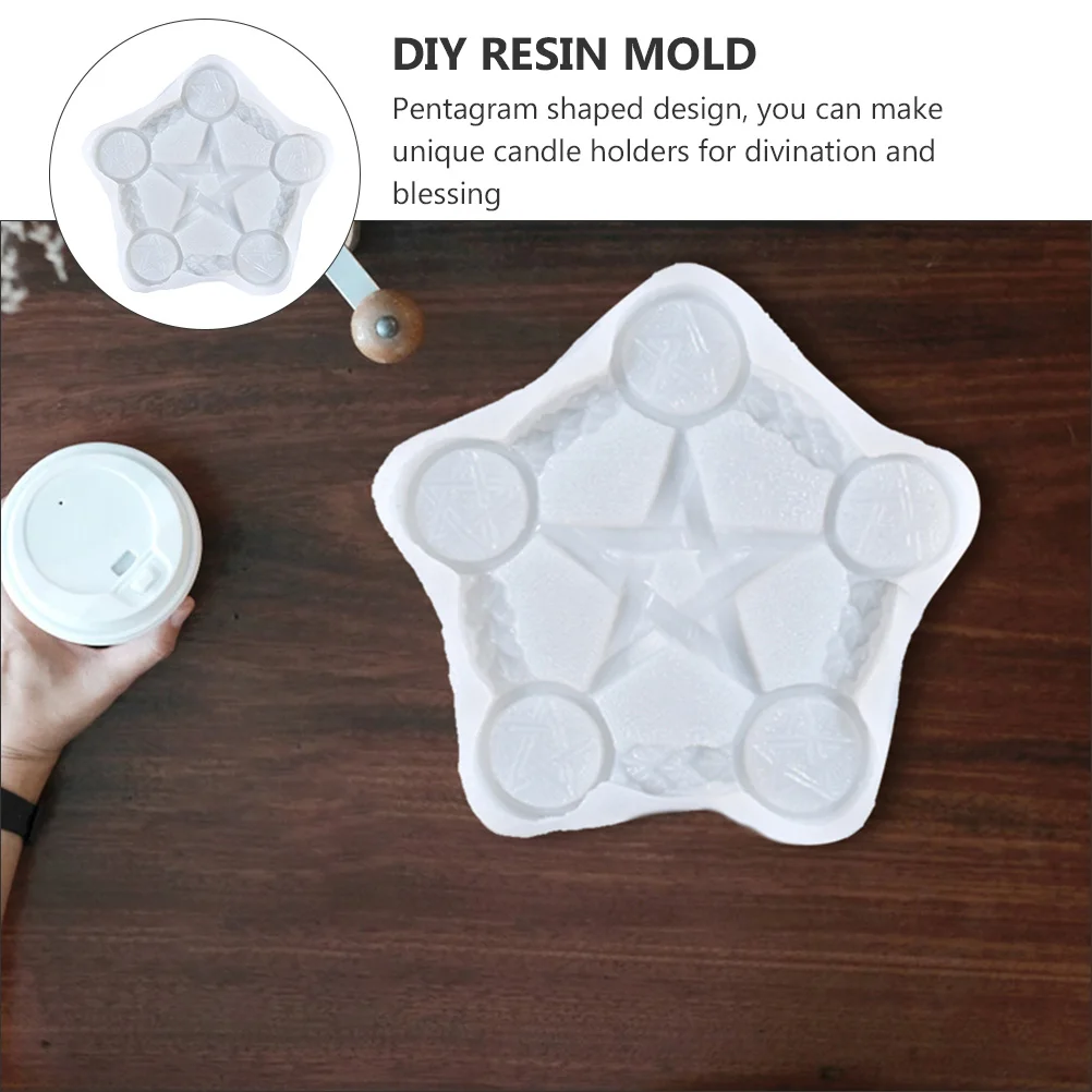 

Pentagram Holder Mold Molds for Candles Candlestick Holders Divination Mould