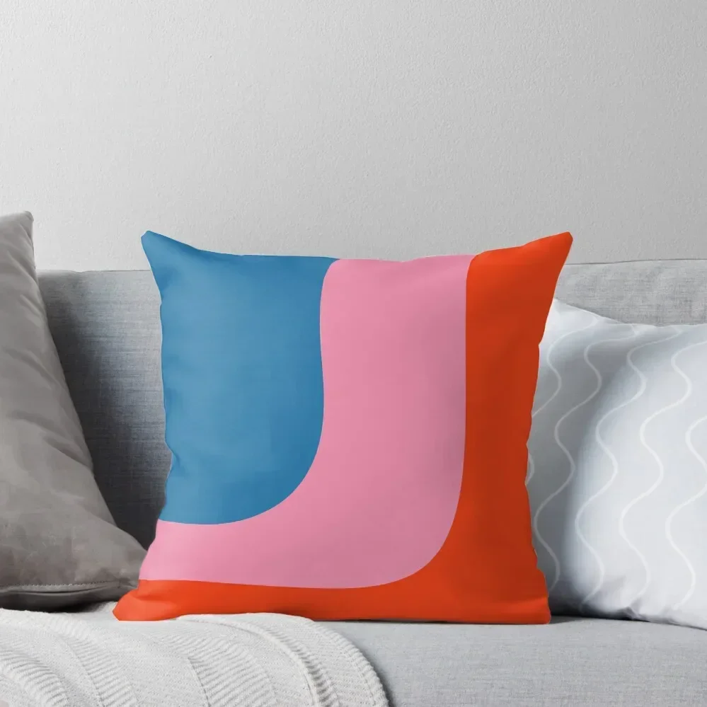 

Triple Wave Modern Minimalist Pattern in Pop Colors Throw Pillow Christmas Throw Pillows Covers Sofa Cushions pillow