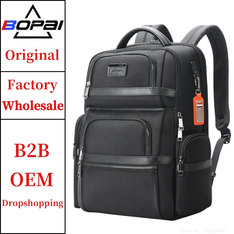 BOPAI Wholesale Bopai Back Pack Bag Nylon High Capacity Travel Usb Charging Anti Theft 15.6 Inches Laptop Waterproof Business Ba