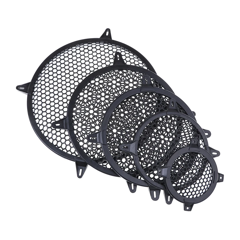 Hot Sale 4''/6''/8''/10''/12'' Plastic Car Audio Speaker Sub Woofer Grille Guard Protector Cover Mesh Round Subwoofer