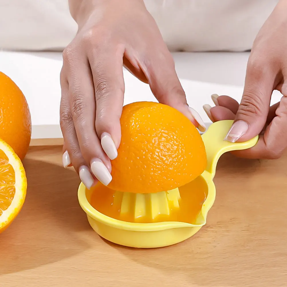 

Ручная соковыжималка для фруктов, 2 шт., прочный материал PP, удобная ручка, портативная соковыжималка для лимона и цитрусовых, инструмент для домашней пекарни, супермаркета