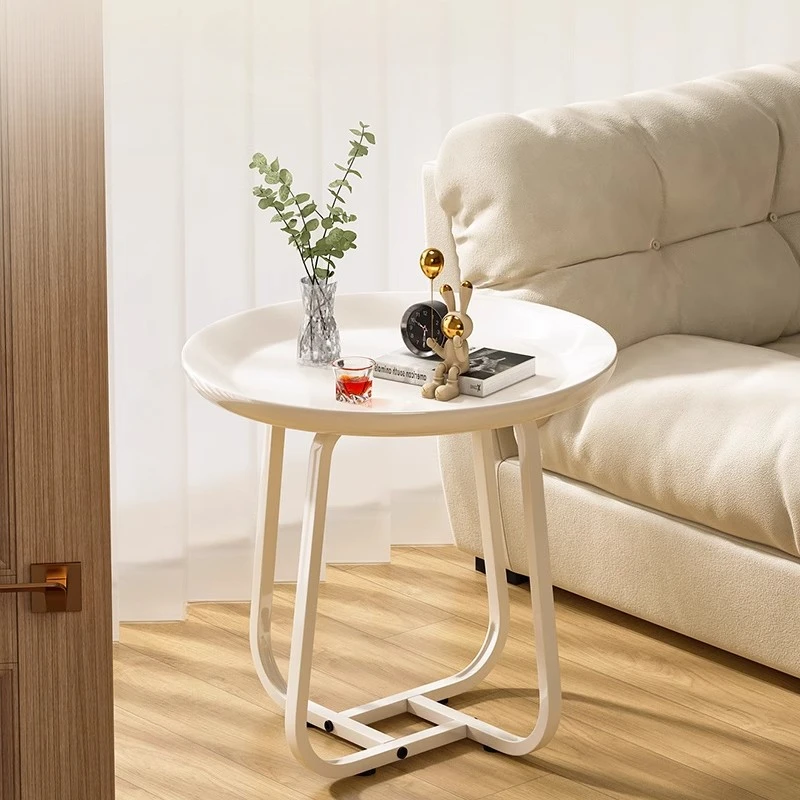

Cream wind living room small apartment coffee table simple household round bedroom bedside
