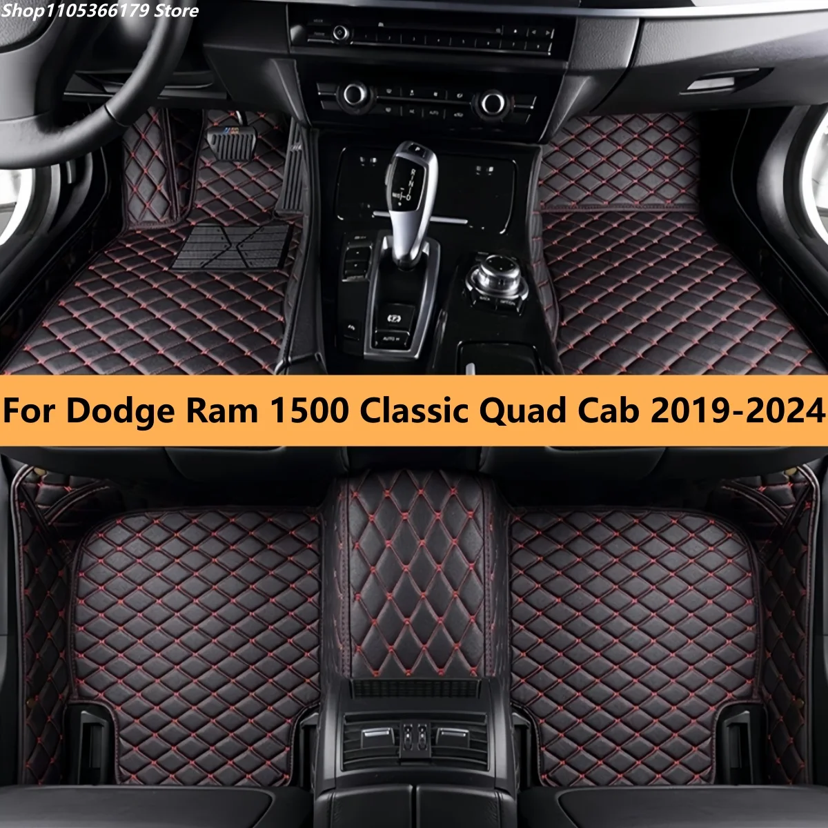 

Автомобильные коврики на заказ для Dodge Ram 1500 Classic Quad Cab 2019-2024, коврики для мужчин и женщин, автомобильные аксессуары