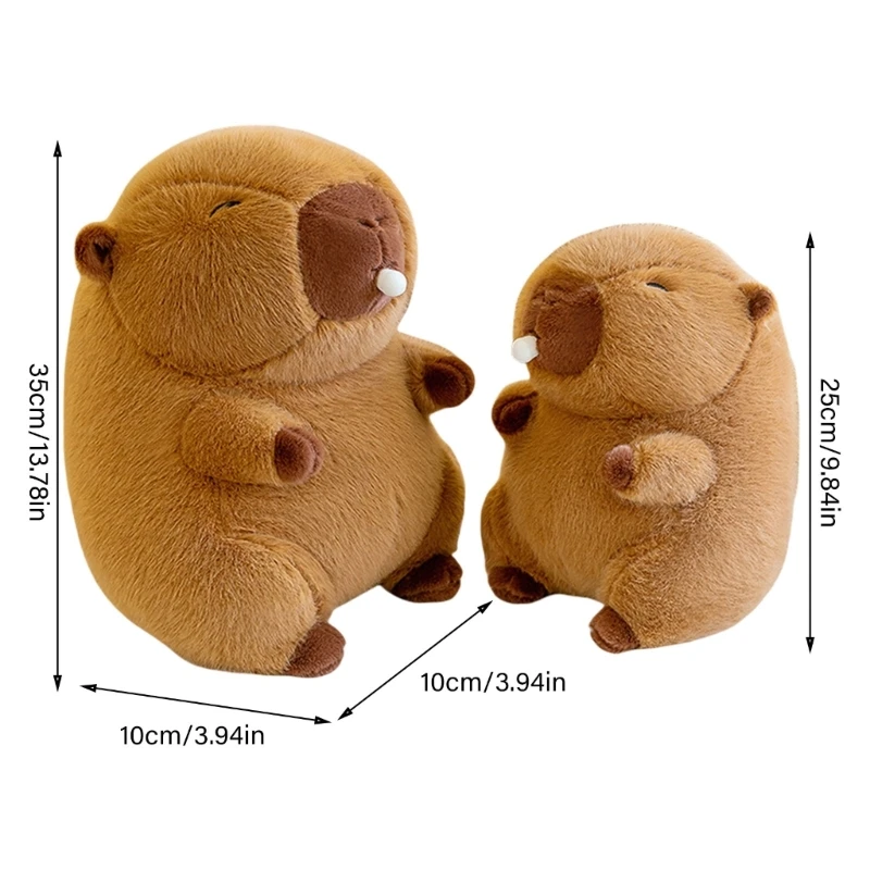 Lovely Capybara Figure Toy Blowing Bubble Hugging Shower Gifts Capybara Washable for Toddlers Kids P31B