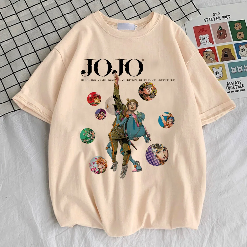 Jojo Bizarre Adventure Steel Ball Run camiseta adolescente Punk hip hop estética gótica camisetas de moda Digital Y2k clásico