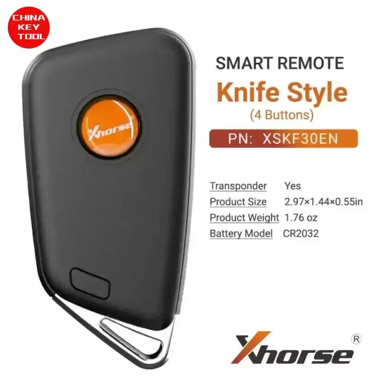 1PCS Xhorse Universal Smart Remote Key Knife Style 4 Button XSKF30EN