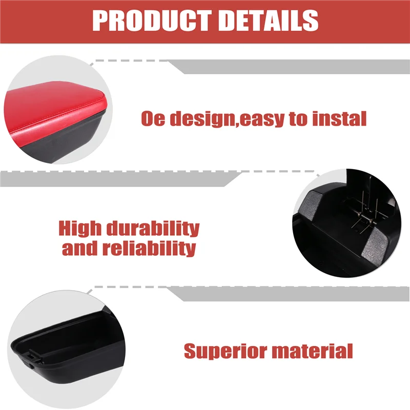 

Water Cup Holder Central Armrest Box Center Console Armrest For Mercedes Smart Fortwo Forfour 453 15-19