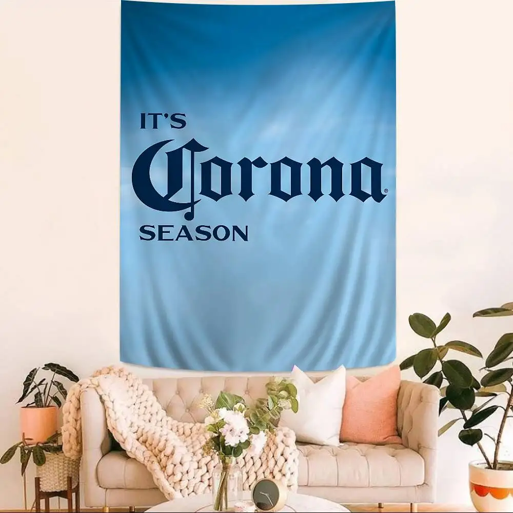 C-CoronaS E-ExtraS Beer Colorful Tapestry Wall Hanging Cheap Hippie Wall Bohemian Wall Tapestries Mandala Wall Hanging Sheets