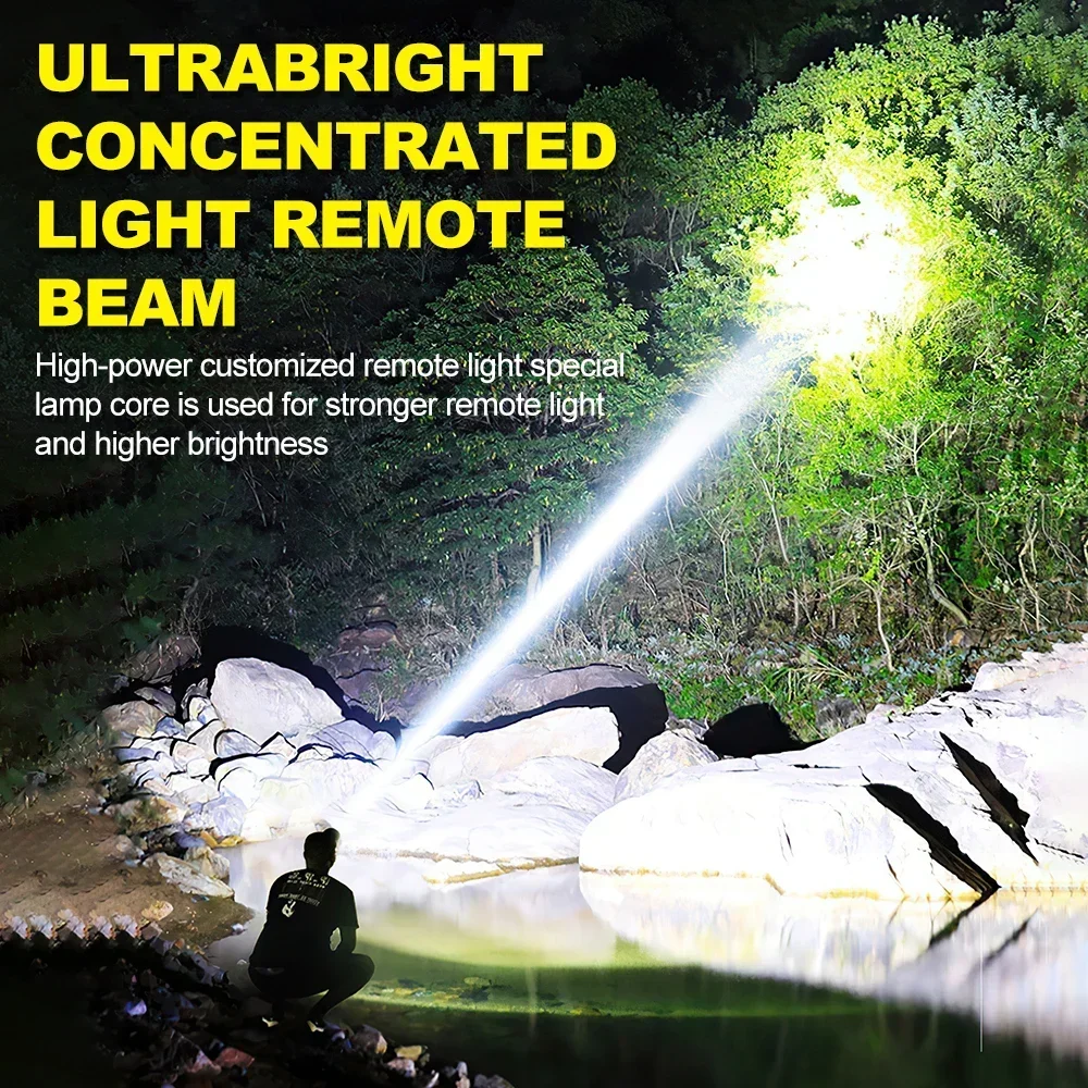 Rechargeable Headlamp Powerful Flashlight Portable COB Work Light 3 Modes Outdoor Headlight for Camping Fishing Hiking Riding