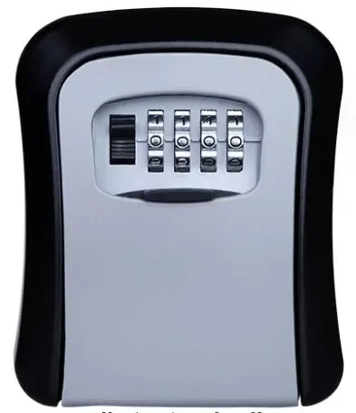 Key Keeper Combinatieslot Wandmontage Waterdicht 4-cijferig wachtwoorden 5-sleutels opbergdoos Eenvoudig te bevestigen Kluis voor thuis of op kantoor
