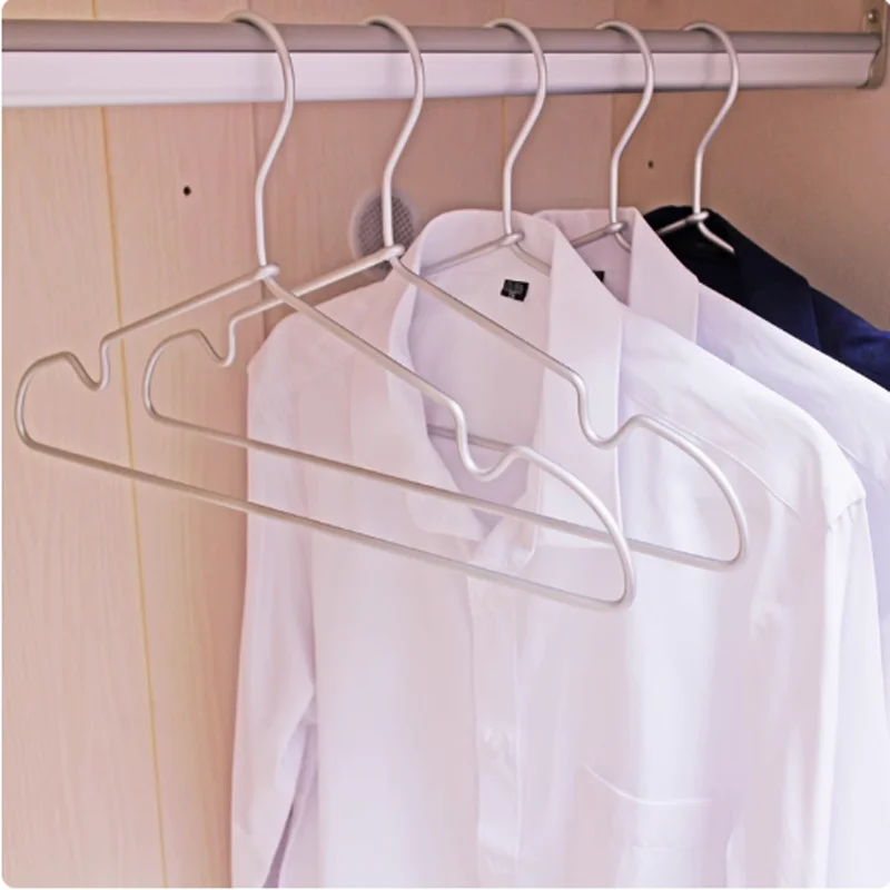 

10Pcs/Lot Aluminum Alloy Hangers For Clothes Adult Metal Hanger