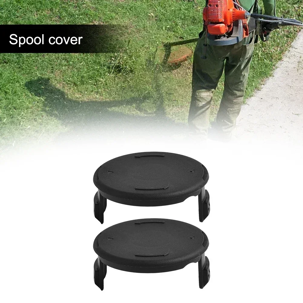 2pcs Spool Cover Trimmer Spool Cover For BOSCH ART 23 26 SL Line Cap Base Black Replacement Spool Cover Cap Pliable Flexible