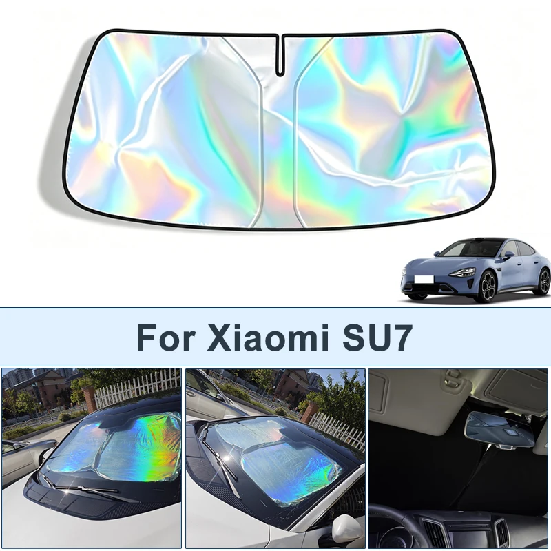 

Foldable Front Windshield Sun Shade For Xiaomi SU7 UV Reflective Sun Protection Cover Car Interior Accessories