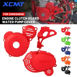 Motorcycle Clutch Guard Water Pump Cover Engine Ignition Protector For ZongShen CB250F ZS172FMM-3 Engine KAYO T4 GUIZUN BOSUER