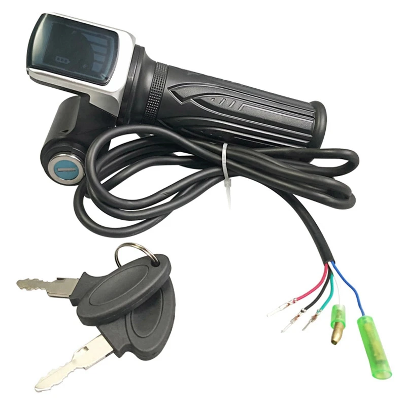 60V Electric Scooter Speed Controller Handlebar Throttle Handle With LCD Display Power Indicator