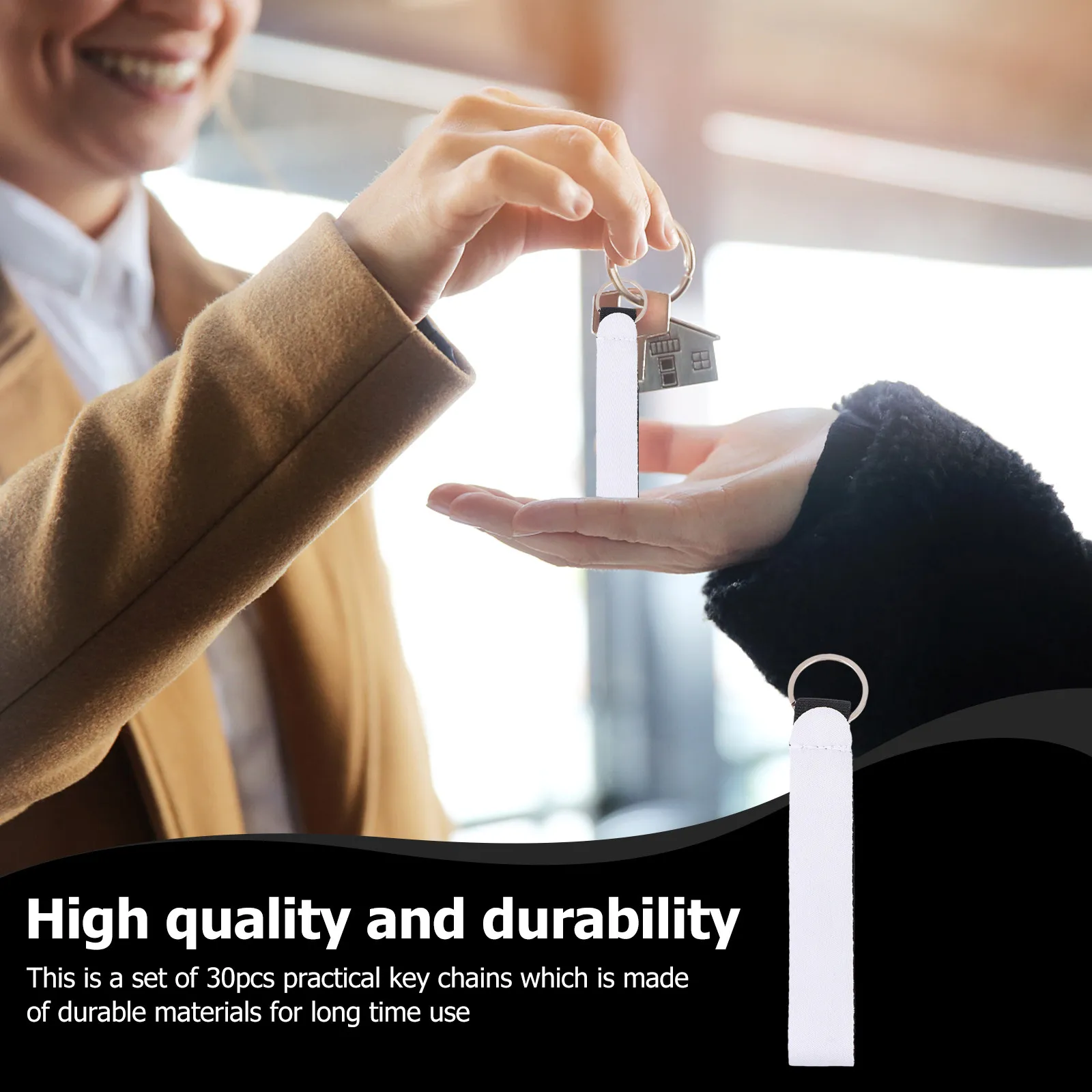 

30 шт. прочных портативных многофункциональных брелоков-держателей для ключей, практичные для ключей от автомобиля, модные и удобные