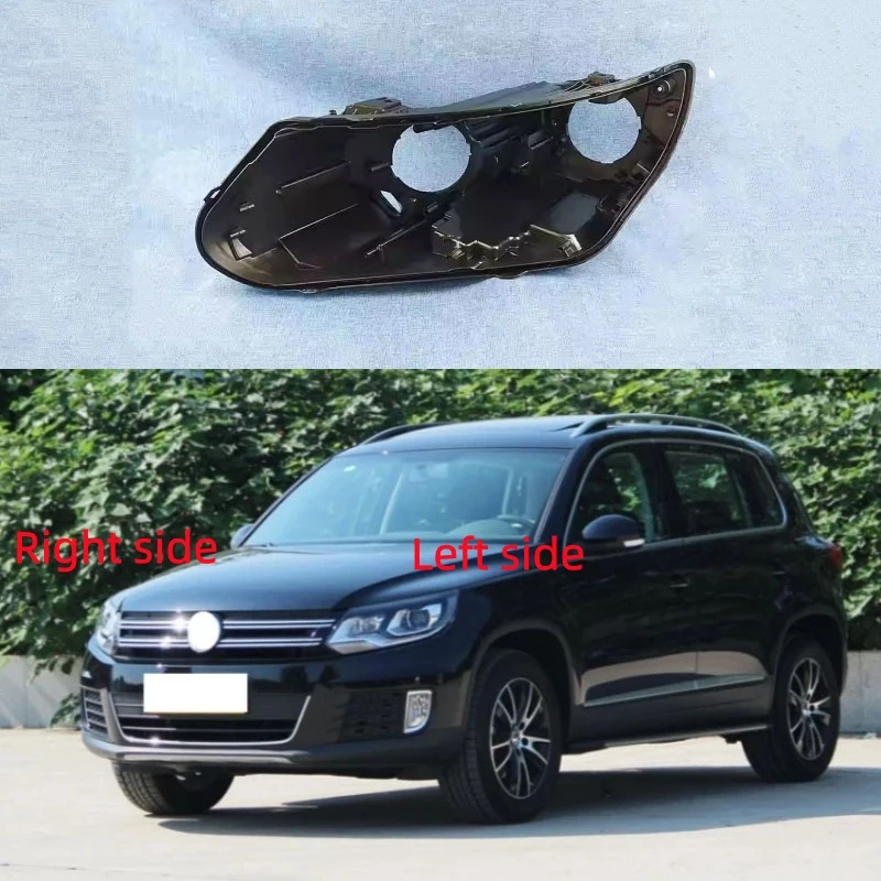 

For Volkswagen VW Tiguan 2013 2014 2015 2016 Headlamp Base Headlight Rear Shell Replace Headlight House Black rear shell
