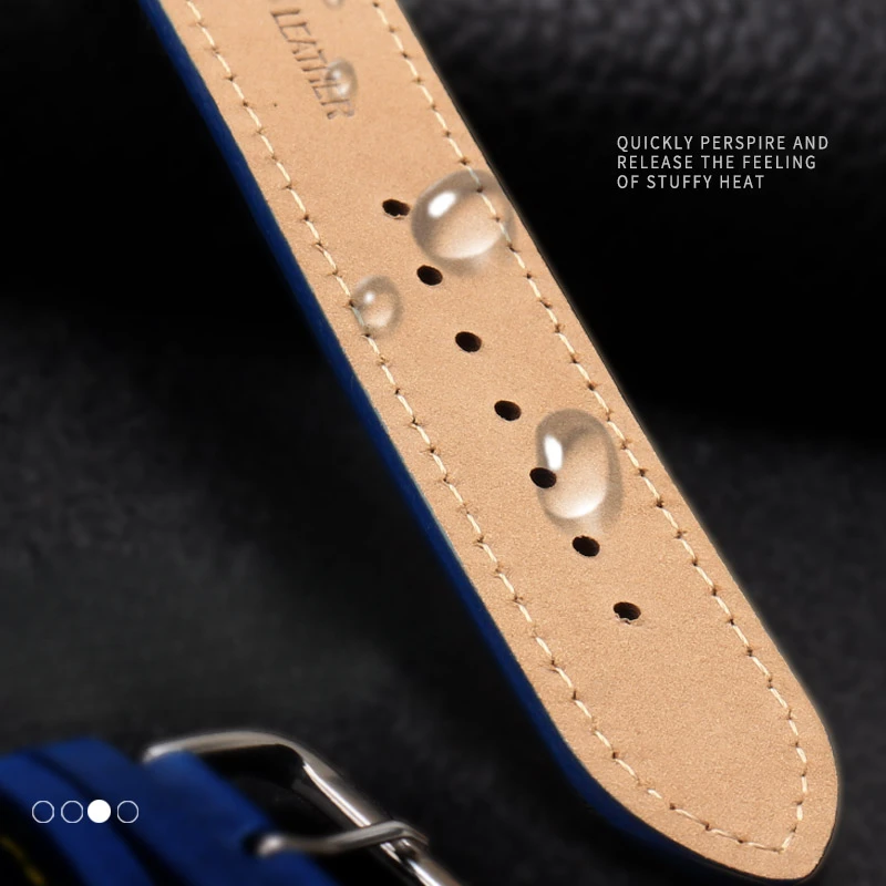 Genuine Leather Watchband for Citizen Blue Angel At8020 Aw1230 H820 Eco-Drive Cowhide Safe 22 23 Durable with Tool Watch Strap