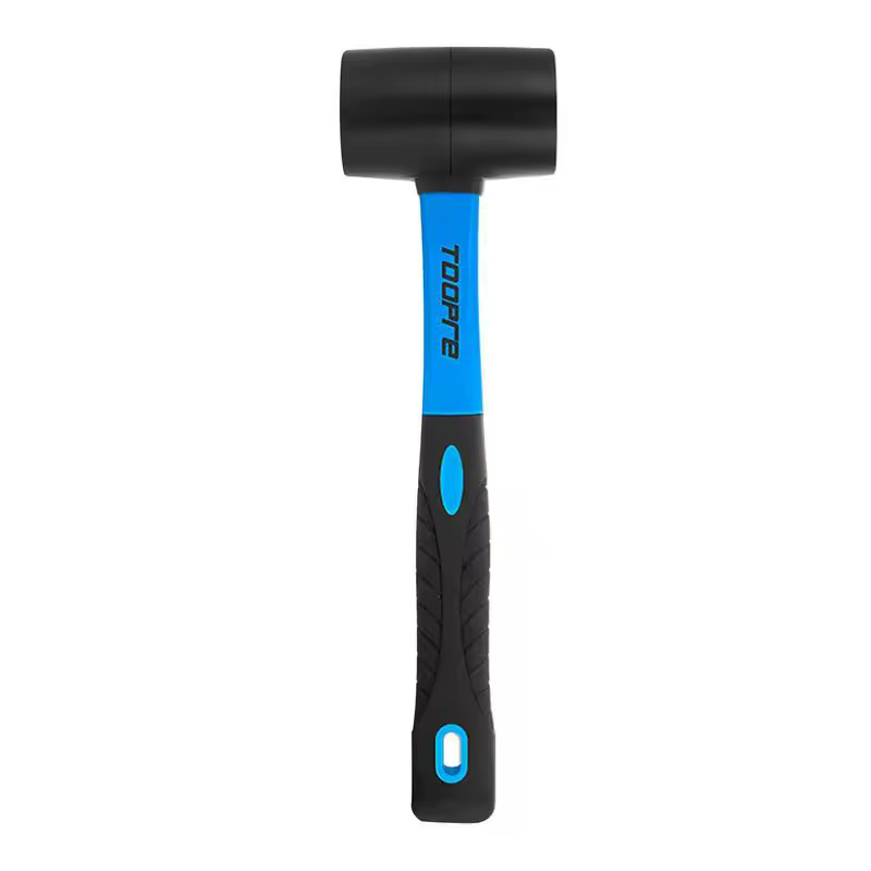 Rubber Mallets Hammer Soft Mallets Hammer With Fiberglass Handle Bike Mallets For Woodworking Camping Tent Stakes Solid Rubber